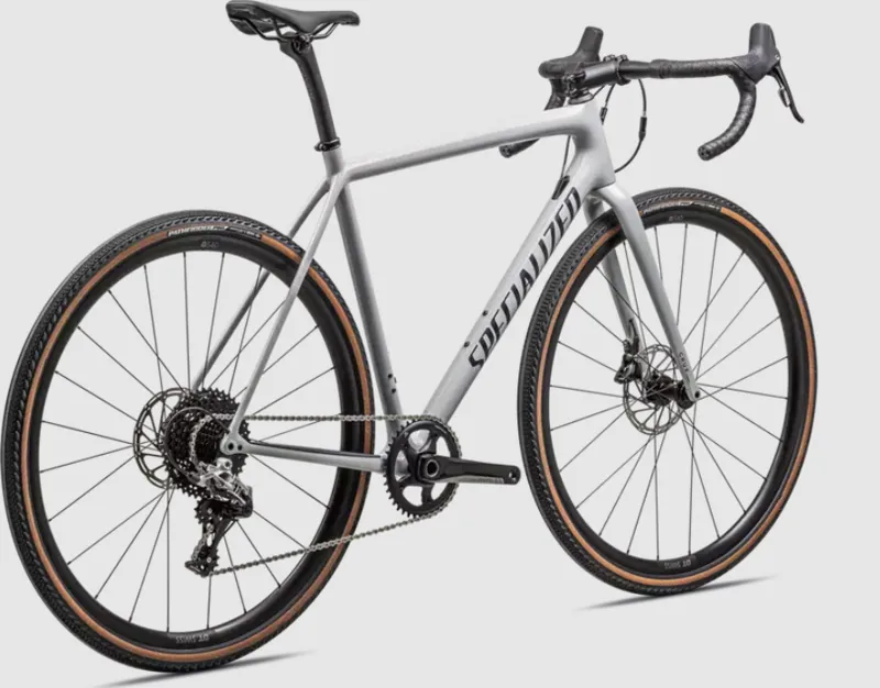 Specialized Crux Comp Gravel Road Bike 2023 in Gloss Dove Grey Metallic Navy-2